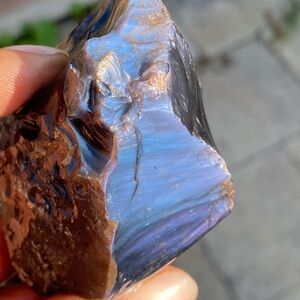 🌈 Obsidian                                      Blue and Brown Raw Stone